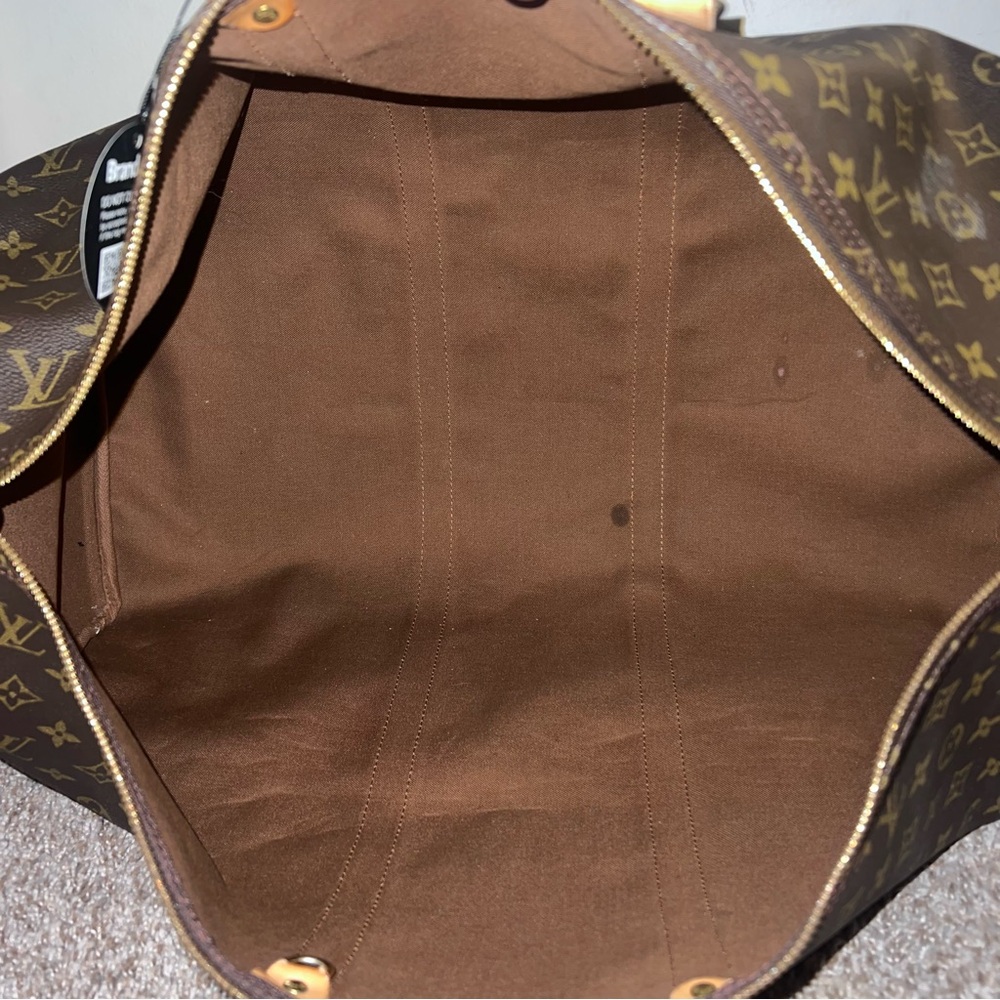 Authentic Keepall 55 Louis Vuitton Brown Monogram LV Vintage Large Travel Bag - Picture 6 of 17